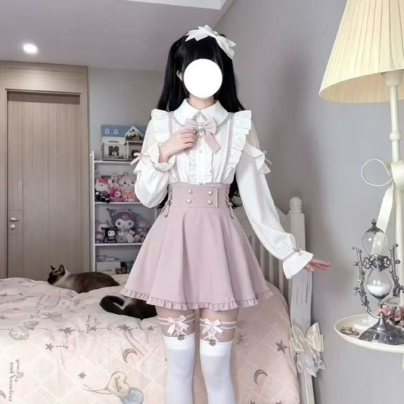 지라이 케이 카와이 스타일의 사랑스러운 로리타 투피스  - Fly Line 리뷰 및 가격